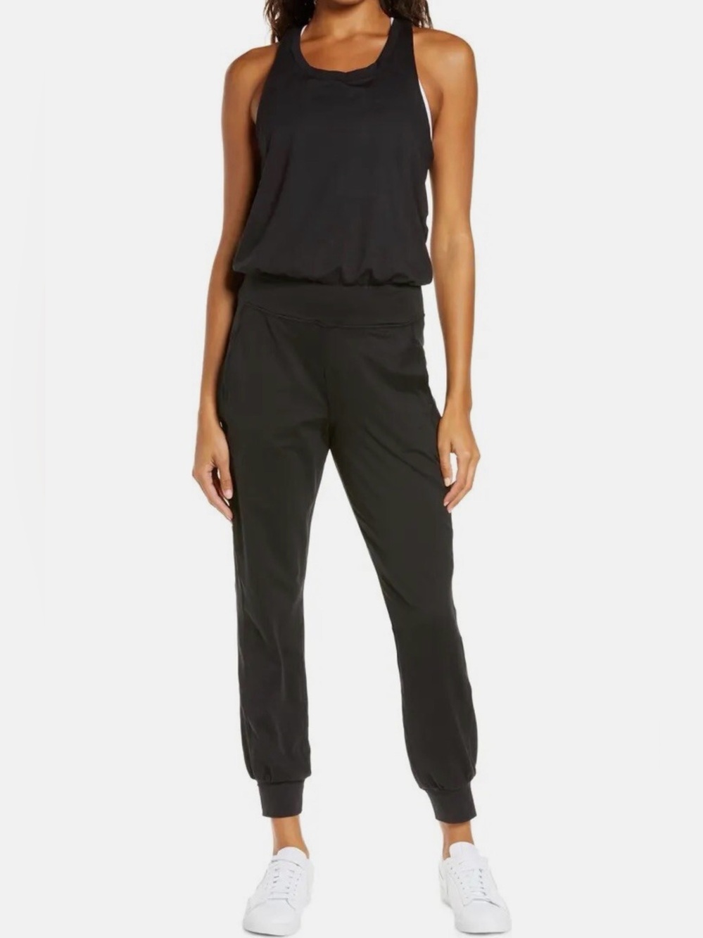 Sweaty Betty Black Activewear Jogger Style Jumpsuit